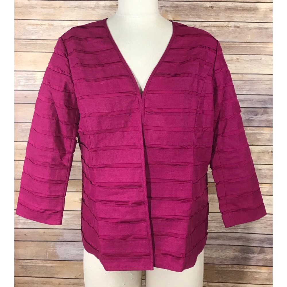 Lafayette 148 pink linen/cotton light jacket, 12